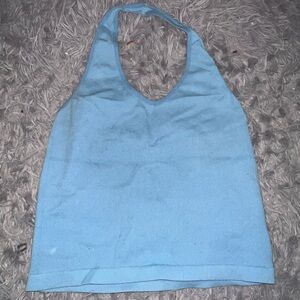 Light Blue Halter Top large